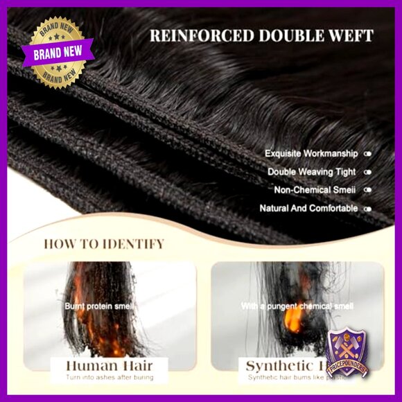 12A Brazilian Virgin Hair Extensions 4 Bundles Straight 22-28 Inch main image 5